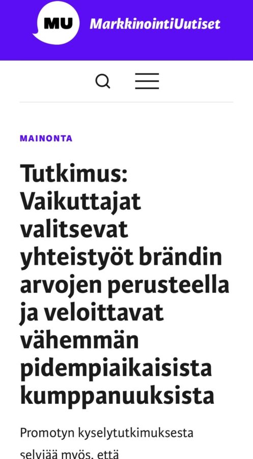 Markkinointi Uutiset